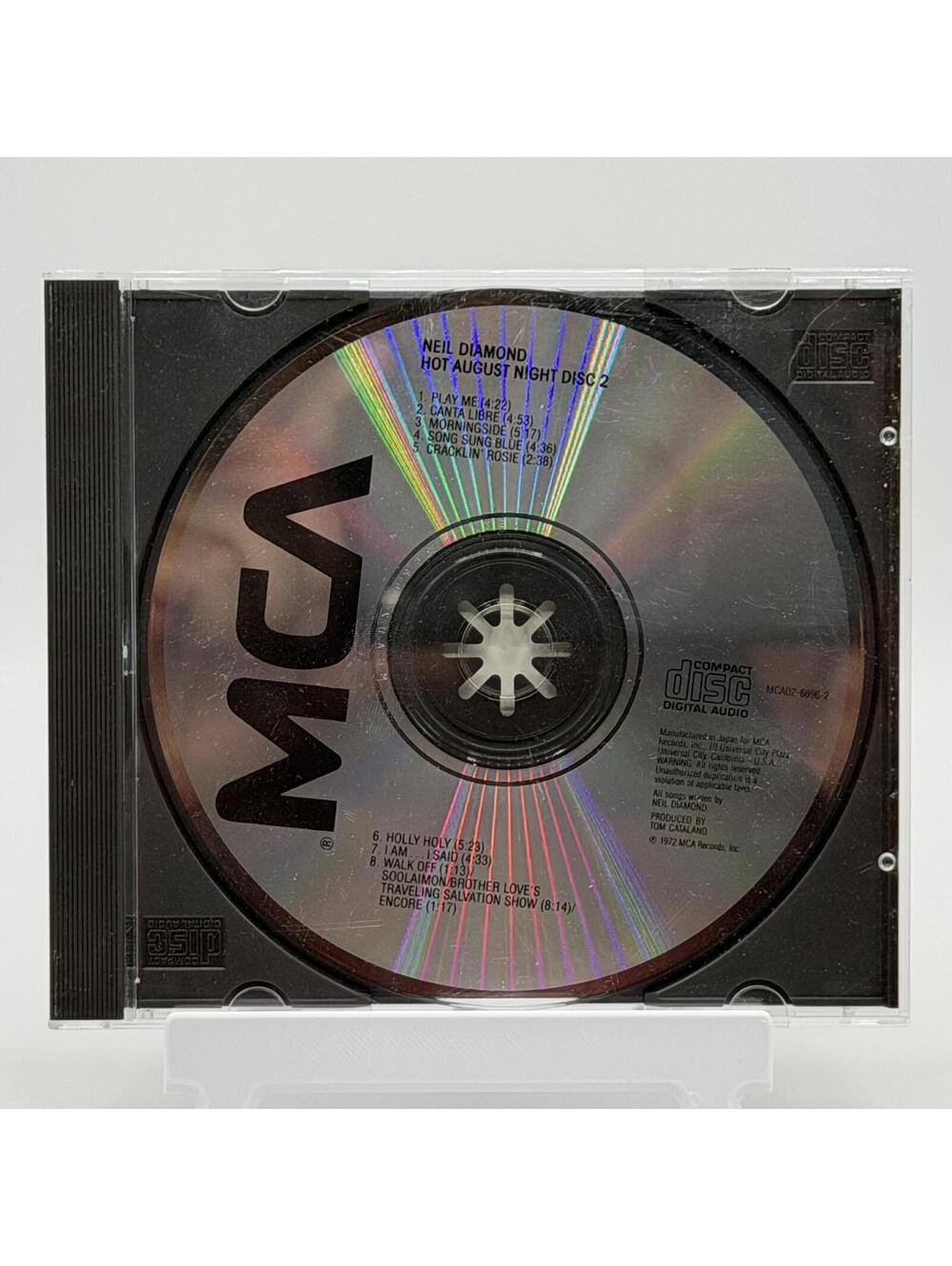 Neil Diamond - Hot August Night (1985) - Audio CD - Rock ** Disc 2 Only **
